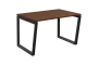 SEK-V - 12 stůl kancelářský, kovová podnož černá, deska 25 mm, široký 1200 mm, ořech královský